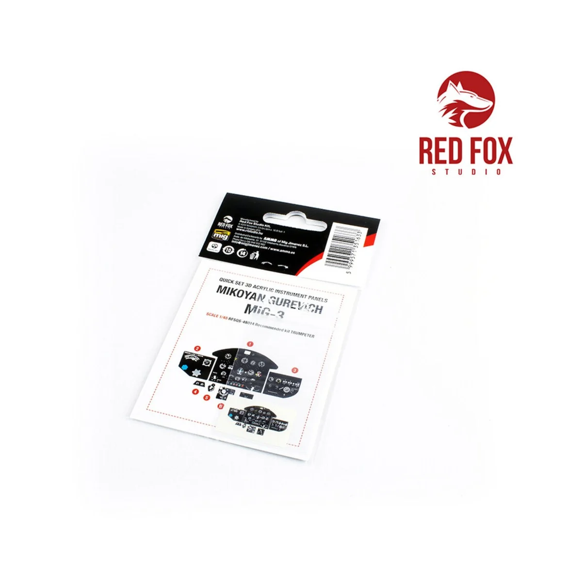 1/48 Mikoyan Gurevich MiG-3 (for Trumpeter kit), 1/48 - Red Fox Stu... 1/48 Mikoyan Gurevich MiG-3 (for Trumpeter kit), 1/48 - Red Fox Stu...