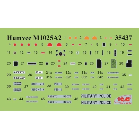 M1025A2 Hummer Armament Carrier, 1/35 - ICM 35437 M1025A2 Hummer Armament Carrier, 1/35 - ICM 35437