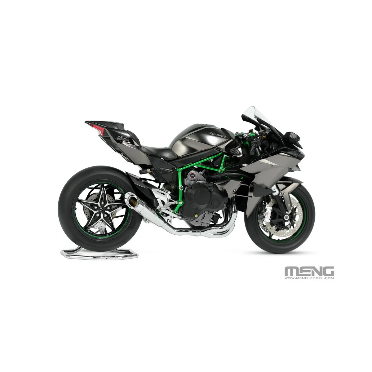 Kawasaki Ninja H2R 2018 (Pre-colored Edition), 1/9 - MENG-Model MT-... Kawasaki Ninja H2R 2018 (Pre-colored Edition), 1/9 - MENG-Model MT-...