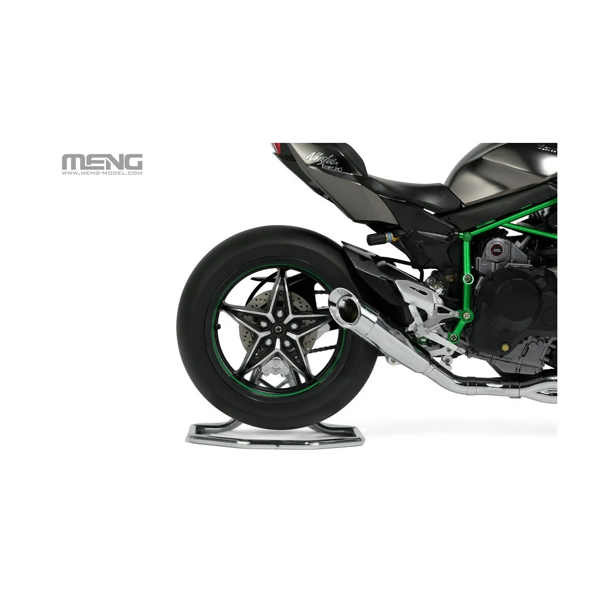 Kawasaki Ninja H2R 2018 (Pre-colored Edition), 1/9 - MENG-Model MT-... Kawasaki Ninja H2R 2018 (Pre-colored Edition), 1/9 - MENG-Model MT-...