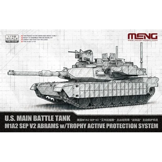 U.S. Main Battle Tank M1A2 SEP V2 Abrams w/Trophy Active Protection... U.S. Main Battle Tank M1A2 SEP V2 Abrams w/Trophy Active Protection...