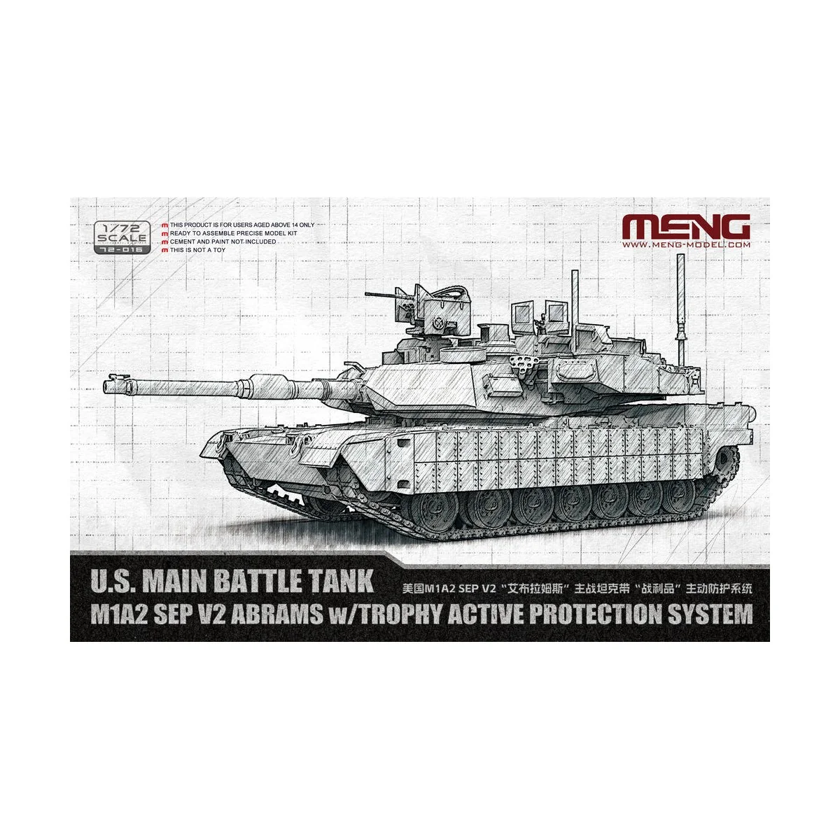 U.S. Main Battle Tank M1A2 SEP V2 Abrams w/Trophy Active Protection... U.S. Main Battle Tank M1A2 SEP V2 Abrams w/Trophy Active Protection...