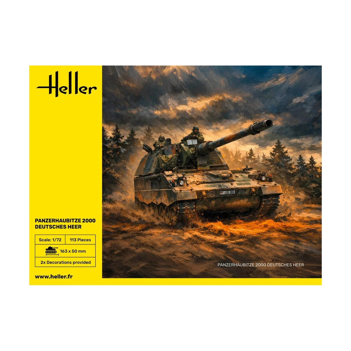 Panzerhaubitze 2000 (PzH 2000), 1/72 - Heller 30803 Panzerhaubitze 2000 (PzH 2000), 1/72 - Heller 30803
