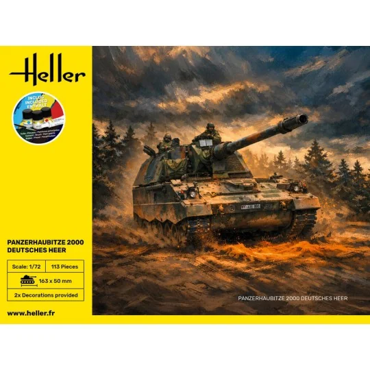 STARTER KIT Panzerhaubitze 2000 (PzH 2000), 1/72 - Heller 35803 STARTER KIT Panzerhaubitze 2000 (PzH 2000), 1/72 - Heller 35803