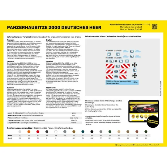 STARTER KIT Panzerhaubitze 2000 (PzH 2000), 1/72 - Heller 35803 STARTER KIT Panzerhaubitze 2000 (PzH 2000), 1/72 - Heller 35803