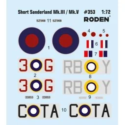 Short S.25 Sunderland Mark III/V, 1/144 - Roden 353 2