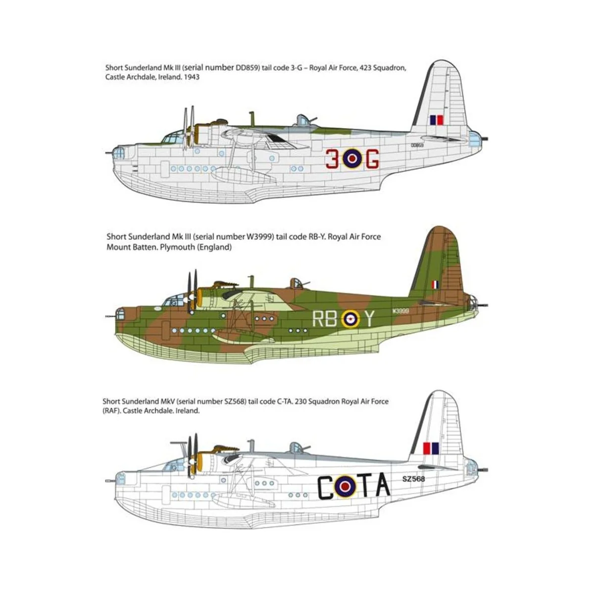 Short S.25 Sunderland Mark III/V, 1/144 - Roden 353 Short S.25 Sunderland Mark III/V, 1/144 - Roden 353