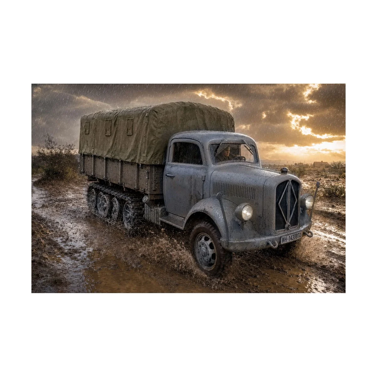 Borgward B3000 Maultier, 1/72 - Roden 742 Borgward B3000 Maultier, 1/72 - Roden 742