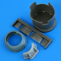 F6F-3 Hellcat cowling late - opened flaps for Hobby Boss, 1/48 - Qu...