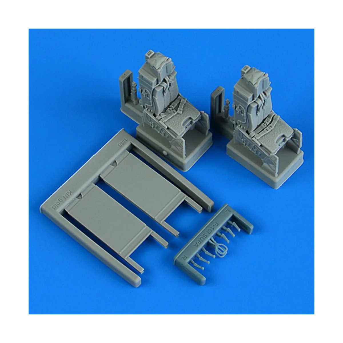 F-16I Sufa ejection seats with safety belts for Kinetic, 1/48 - Qui... F-16I Sufa ejection seats with safety belts for Kinetic, 1/48 - Qui...