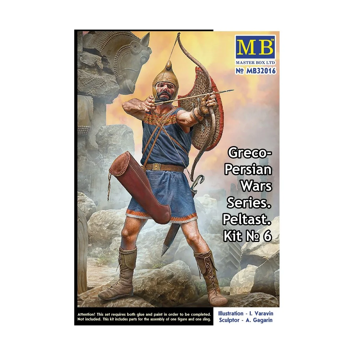Greco-Persian Wars Series. Peltast. Kit No. 6, 1/32 - Master Box Lt... Greco-Persian Wars Series. Peltast. Kit No. 6, 1/32 - Master Box Lt...