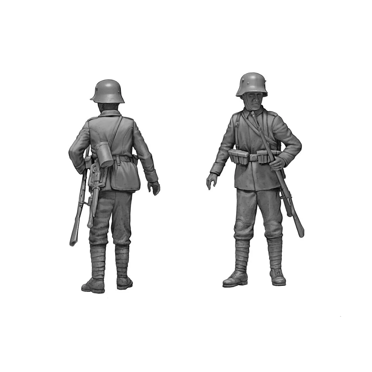 German Infantrymen before the attack. WWI era. Achtung, Panzer!, 1/... German Infantrymen before the attack. WWI era. Achtung, Panzer!, 1/...