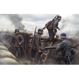 German Infantrymen before the attack. WWI era. Achtung, Panzer!, 1/... 2