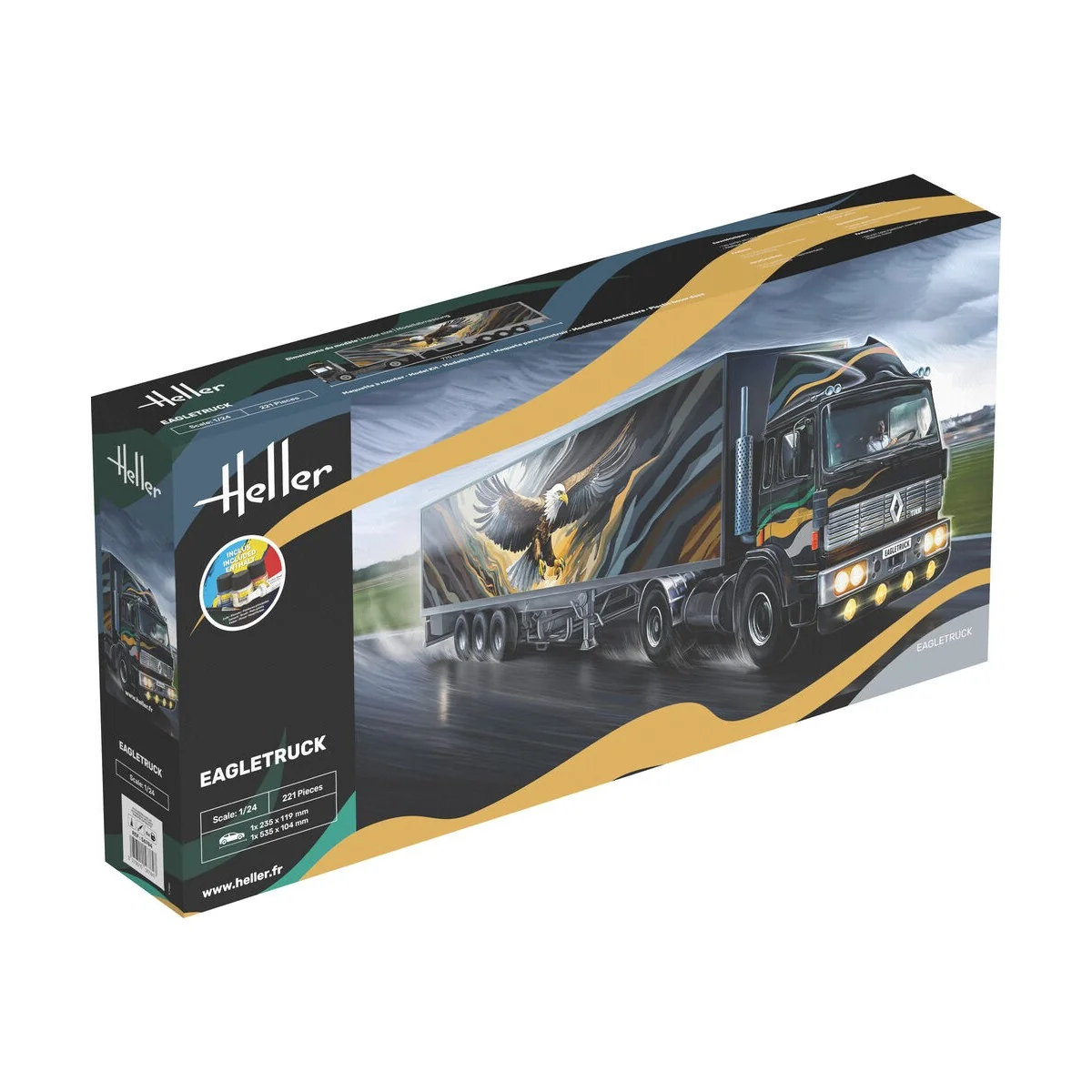 STARTER KIT Eagletruck, 1/24 - Heller 56784 STARTER KIT Eagletruck, 1/24 - Heller 56784