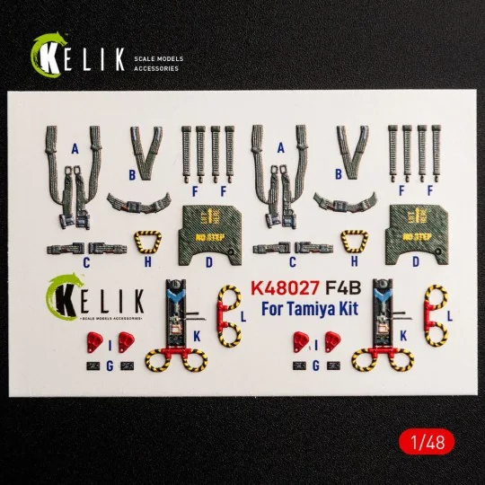 F-4B interior 3D decals for Tamiya kit, 1/48 - Kelik K48027 F-4B interior 3D decals for Tamiya kit, 1/48 - Kelik K48027
