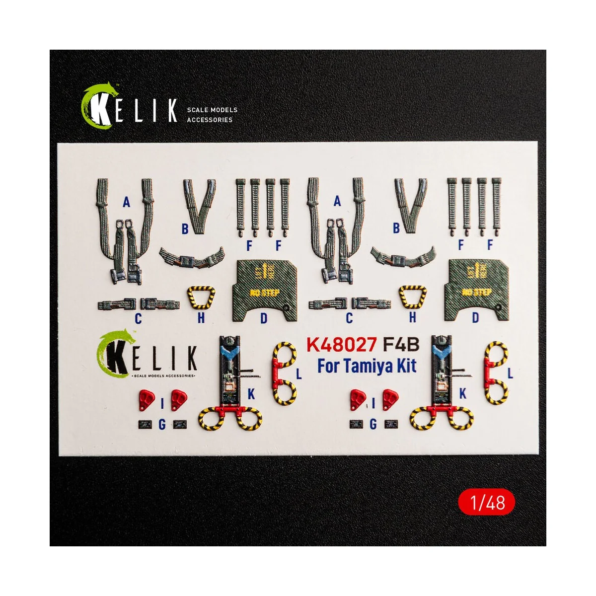 F-4B interior 3D decals for Tamiya kit, 1/48 - Kelik K48027 F-4B interior 3D decals for Tamiya kit, 1/48 - Kelik K48027