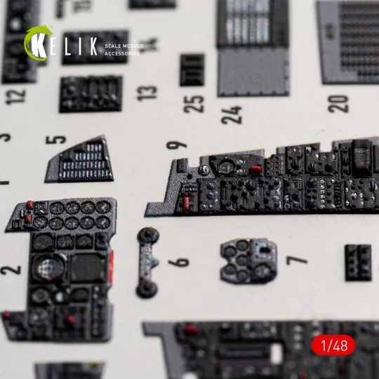 F-4B interior 3D decals for Tamiya kit, 1/48 - Kelik K48027 F-4B interior 3D decals for Tamiya kit, 1/48 - Kelik K48027