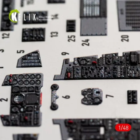 F-4B interior 3D decals for Tamiya kit, 1/48 - Kelik K48027