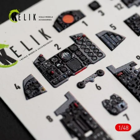 F-4B interior 3D decals for Tamiya kit, 1/48 - Kelik K48027