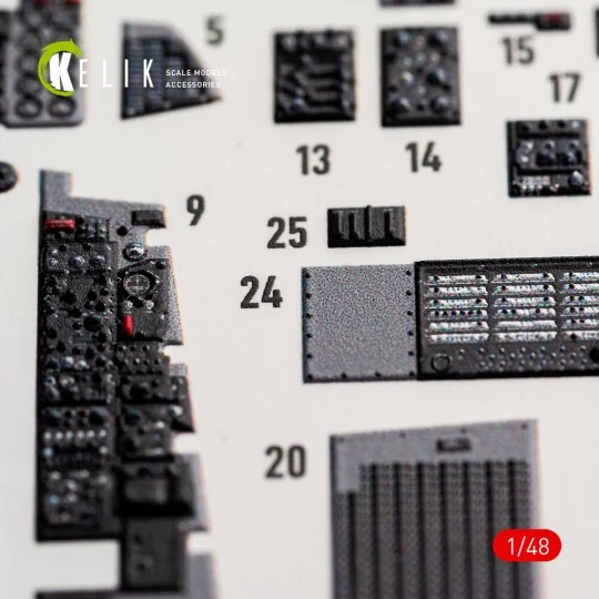 F-4B interior 3D decals for Tamiya kit, 1/48 - Kelik K48027 F-4B interior 3D decals for Tamiya kit, 1/48 - Kelik K48027
