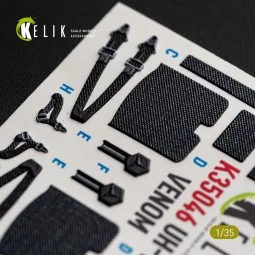 UH-1Y VENOM - interior 3D decals for Trumpeter, 1/35 - Kelik K35046