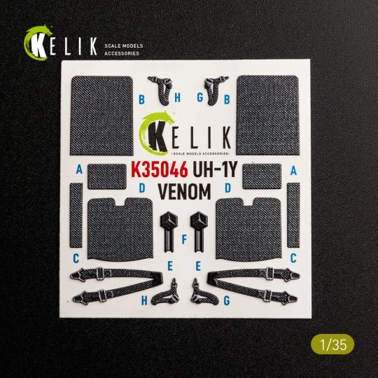 UH-1Y VENOM - interior 3D decals for Trumpeter, 1/35 - Kelik K35046 UH-1Y VENOM - interior 3D decals for Trumpeter, 1/35 - Kelik K35046