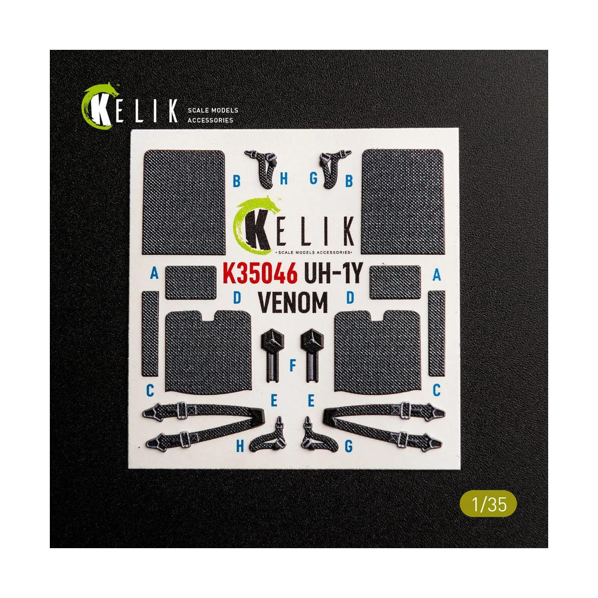 UH-1Y VENOM - interior 3D decals for Trumpeter, 1/35 - Kelik K35046 UH-1Y VENOM - interior 3D decals for Trumpeter, 1/35 - Kelik K35046