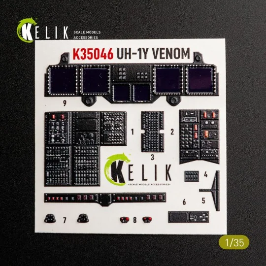 UH-1Y VENOM - interior 3D decals for Trumpeter, 1/35 - Kelik K35046 UH-1Y VENOM - interior 3D decals for Trumpeter, 1/35 - Kelik K35046