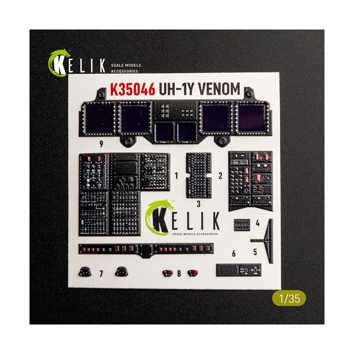UH-1Y VENOM - interior 3D decals for Trumpeter, 1/35 - Kelik K35046 UH-1Y VENOM - interior 3D decals for Trumpeter, 1/35 - Kelik K35046