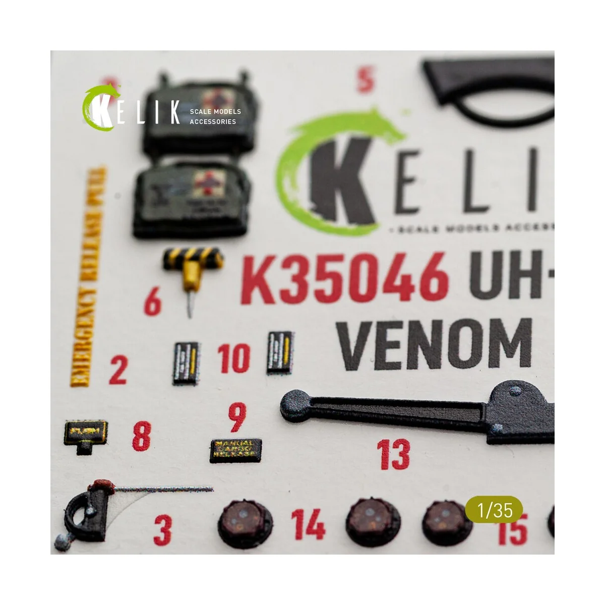 UH-1Y VENOM - interior 3D decals for Trumpeter, 1/35 - Kelik K35046 UH-1Y VENOM - interior 3D decals for Trumpeter, 1/35 - Kelik K35046
