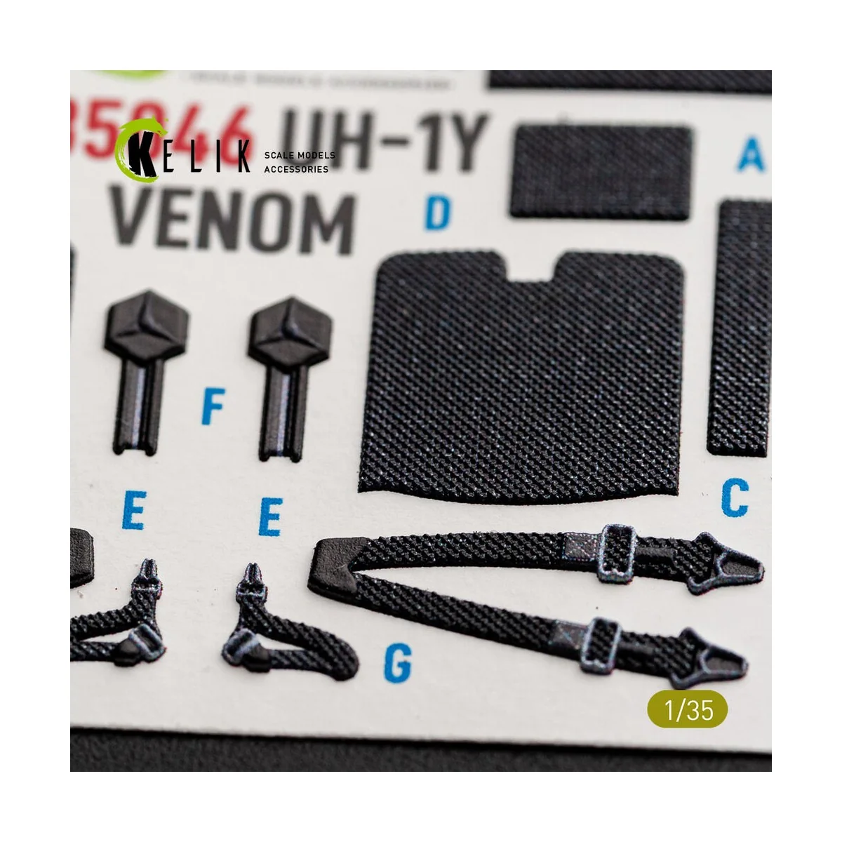 UH-1Y VENOM - interior 3D decals for Trumpeter, 1/35 - Kelik K35046 UH-1Y VENOM - interior 3D decals for Trumpeter, 1/35 - Kelik K35046