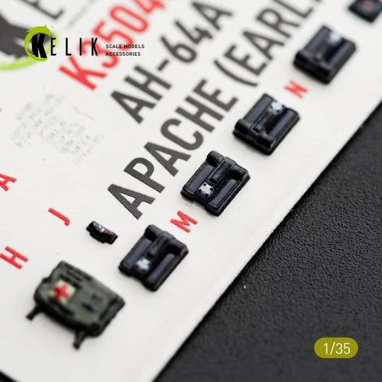 AH-64A APACHE (early) - interior 3D decals for Trumpeter, 1/35 - Ke... AH-64A APACHE (early) - interior 3D decals for Trumpeter, 1/35 - Ke...