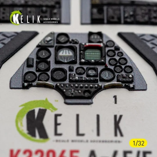 A-4E/F SKYHAWK - interior 3D decals for Hasegawa, 1/32 - Kelik K32065 A-4E/F SKYHAWK - interior 3D decals for Hasegawa, 1/32 - Kelik K32065