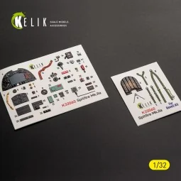 Spitfire Mk.IIa - interior 3D decals for Revell, 1/32 - Kelik K32060 2