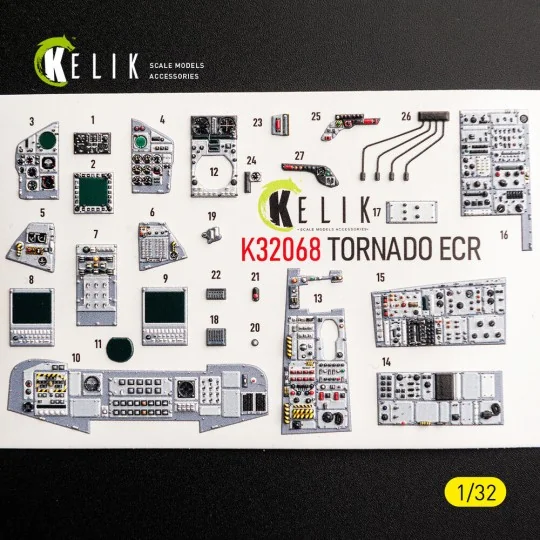 TORNADO ECR - interior 3D decals for Revell, 1/32 - Kelik K32068 TORNADO ECR - interior 3D decals for Revell, 1/32 - Kelik K32068