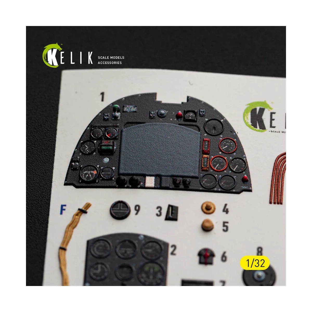 Spitfire Mk.IIa - interior 3D decals for Revell, 1/32 - Kelik K32060 Spitfire Mk.IIa - interior 3D decals for Revell, 1/32 - Kelik K32060