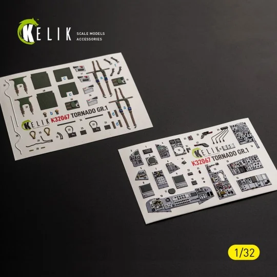 TORNADO GR.1 - interior 3D decals for Revell, 1/32 - Kelik K32067 TORNADO GR.1 - interior 3D decals for Revell, 1/32 - Kelik K32067