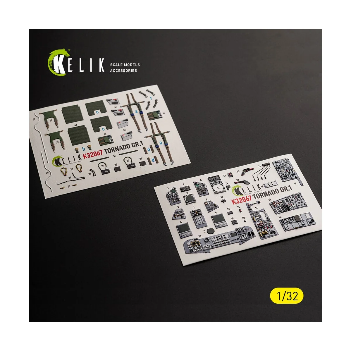 TORNADO GR.1 - interior 3D decals for Revell, 1/32 - Kelik K32067 TORNADO GR.1 - interior 3D decals for Revell, 1/32 - Kelik K32067