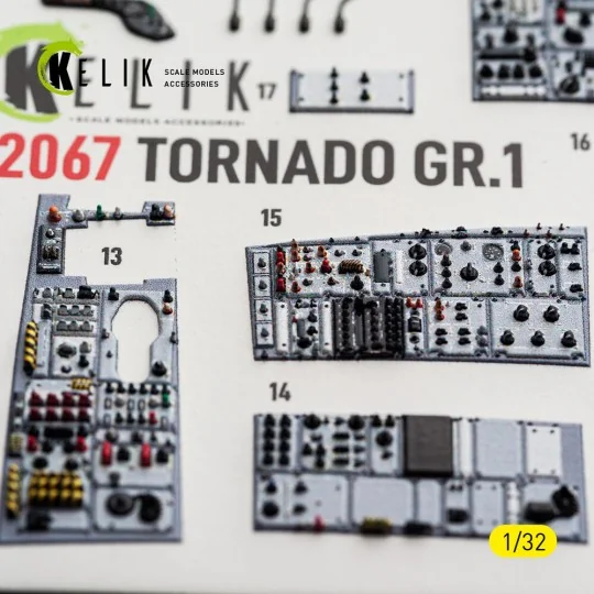 TORNADO GR.1 - interior 3D decals for Revell, 1/32 - Kelik K32067 TORNADO GR.1 - interior 3D decals for Revell, 1/32 - Kelik K32067