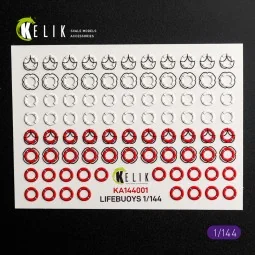 LIFEBUOYS - 3D Decal for models, 1/144 - Kelik KA144001 2
