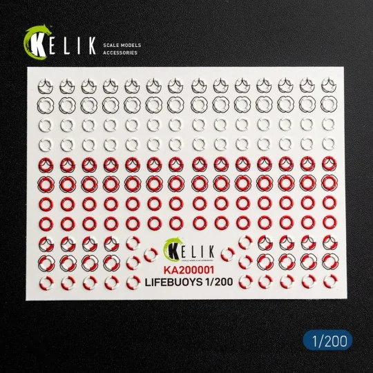 LIFEBUOYS - 3D Decal for models, 1/20 - Kelik KA200001 LIFEBUOYS - 3D Decal for models, 1/20 - Kelik KA200001