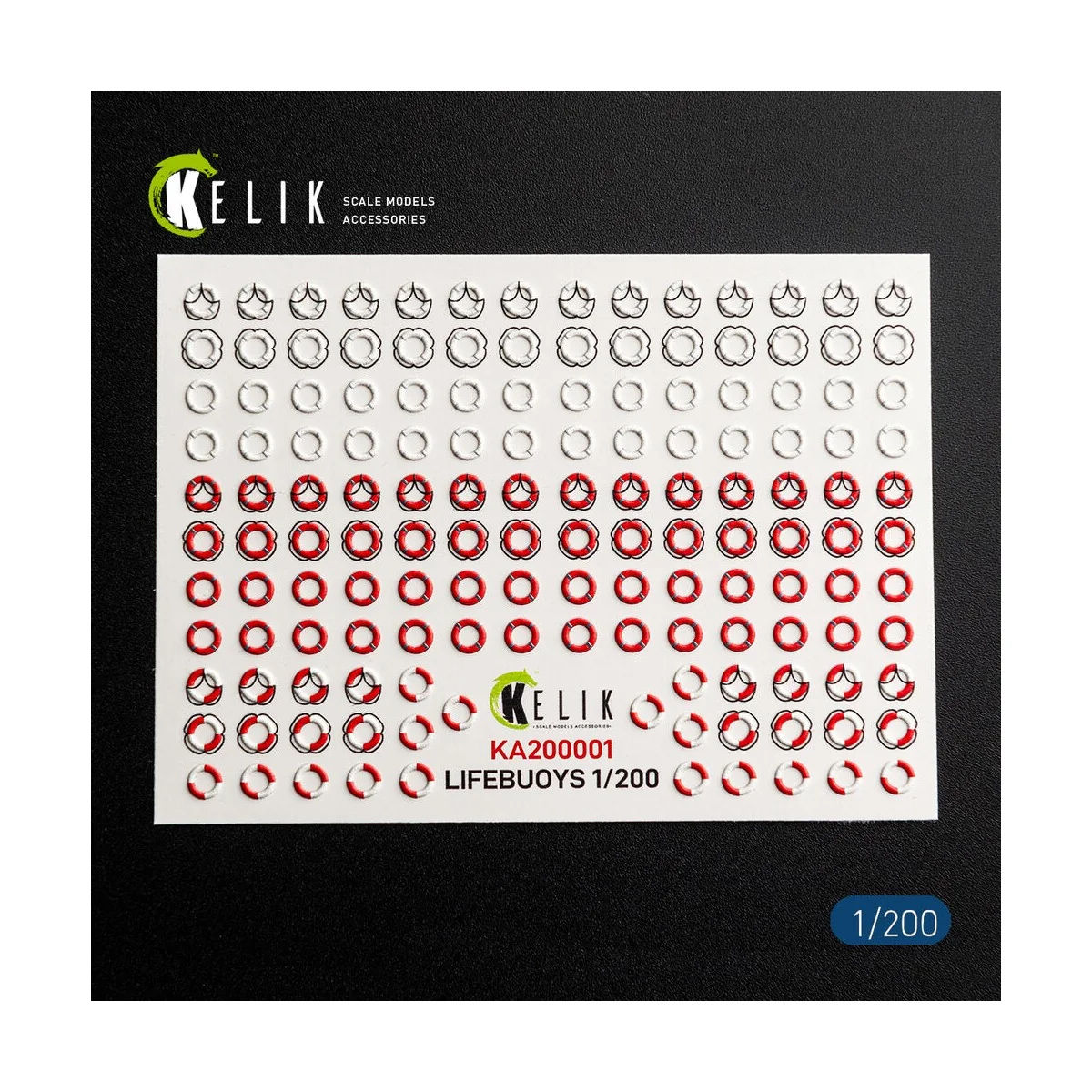 LIFEBUOYS - 3D Decal for models, 1/20 - Kelik KA200001 LIFEBUOYS - 3D Decal for models, 1/20 - Kelik KA200001