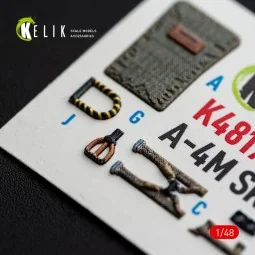 A-4M SKYHAWK - interior 3D decals for Hasegawa, 1/48 - Kelik K48170