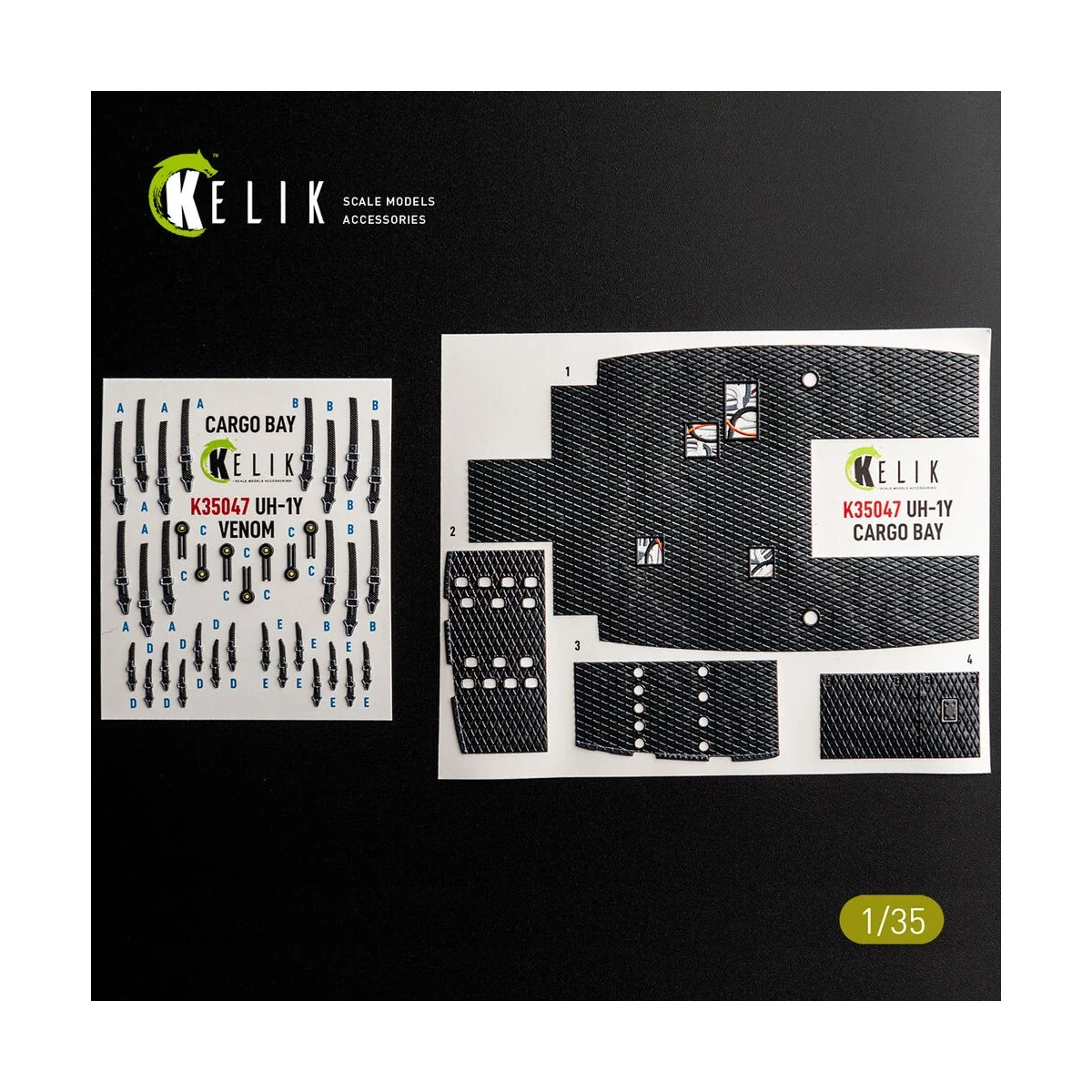 UH-1Y VENOM Cargo Bay - interior 3D decals for Trumpeter, 1/35 - Ke... UH-1Y VENOM Cargo Bay - interior 3D decals for Trumpeter, 1/35 - Ke...