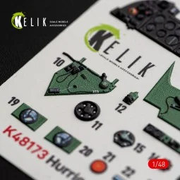 Hurricane Mk.IIC - interior 3D decals for Hobby Boss, 1/48 - Kelik ...