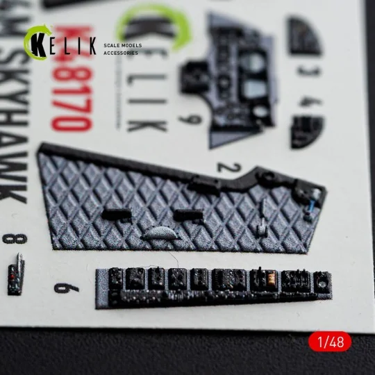 A-4M SKYHAWK - interior 3D decals for Hasegawa, 1/48 - Kelik K48170 A-4M SKYHAWK - interior 3D decals for Hasegawa, 1/48 - Kelik K48170