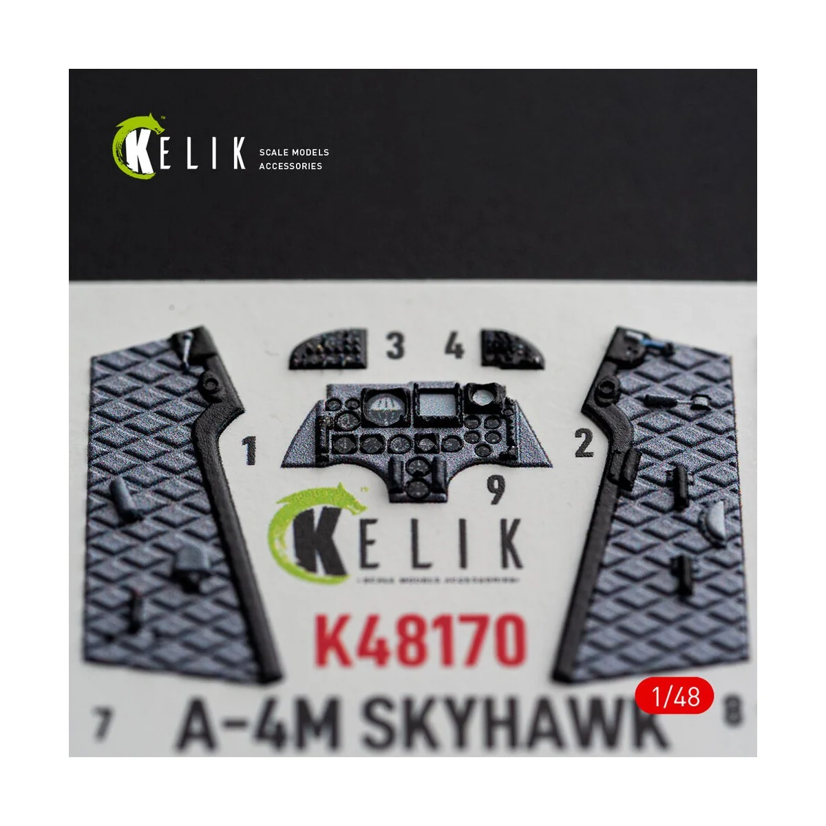 A-4M SKYHAWK - interior 3D decals for Hasegawa, 1/48 - Kelik K48170 A-4M SKYHAWK - interior 3D decals for Hasegawa, 1/48 - Kelik K48170