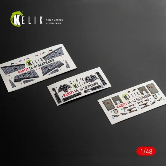 TA-4J SKYHAWK - interior 3D decals for Hasegawa, 1/48 - Kelik K48171 TA-4J SKYHAWK - interior 3D decals for Hasegawa, 1/48 - Kelik K48171