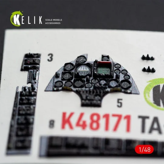 TA-4J SKYHAWK - interior 3D decals for Hasegawa, 1/48 - Kelik K48171 TA-4J SKYHAWK - interior 3D decals for Hasegawa, 1/48 - Kelik K48171