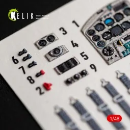 L-20A/U-6A - type 2 interior 3D decals for Dora Wings, 1/48 - Kelik...